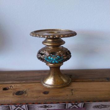 Bougeoir décoratif  traditionnellee en fer forgé